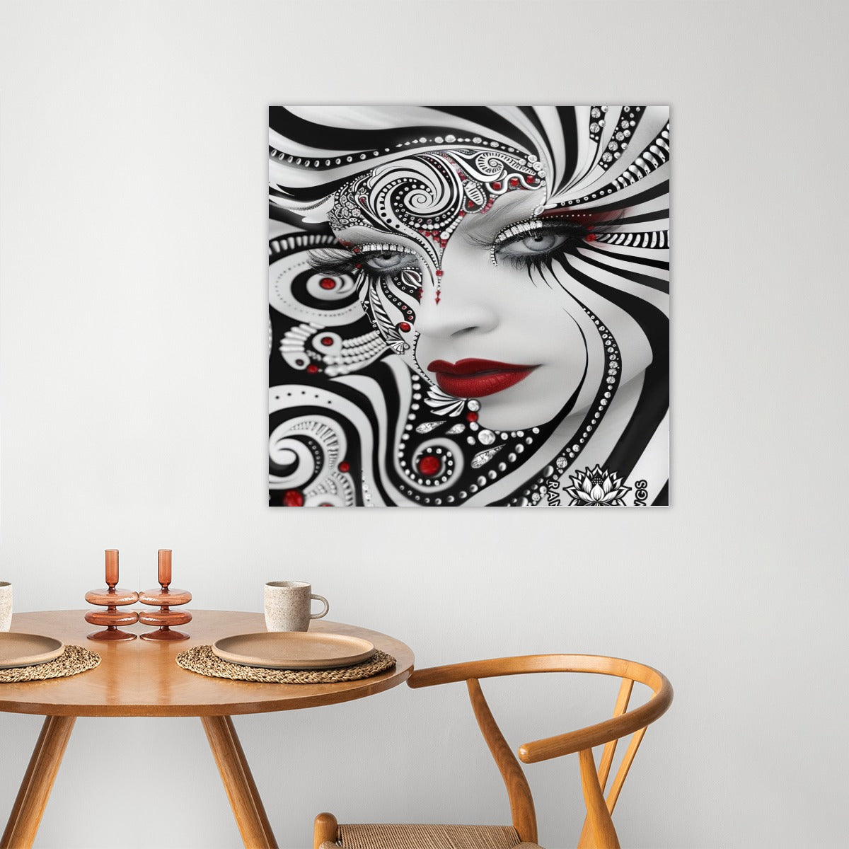 Large Frameless single-piece mural