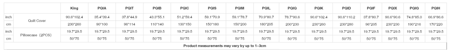 Quilt & Pillow Cases With Edge-wrapping Strips