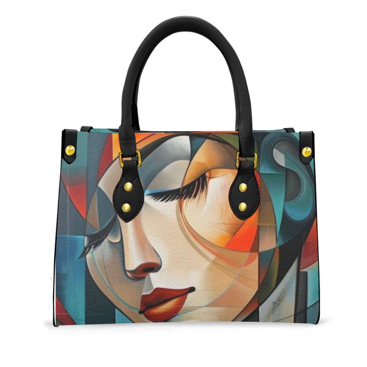 Women's Tote Bag With Black Handle
