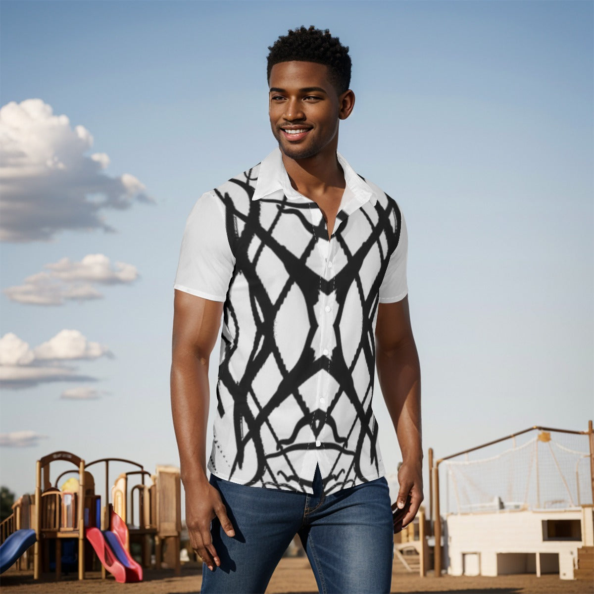 All-Over Print Men's Shirt