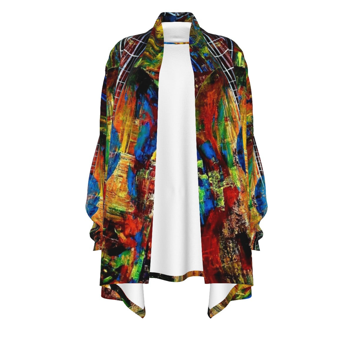 All-Over Print Women's Cardigan With Long Sleeve