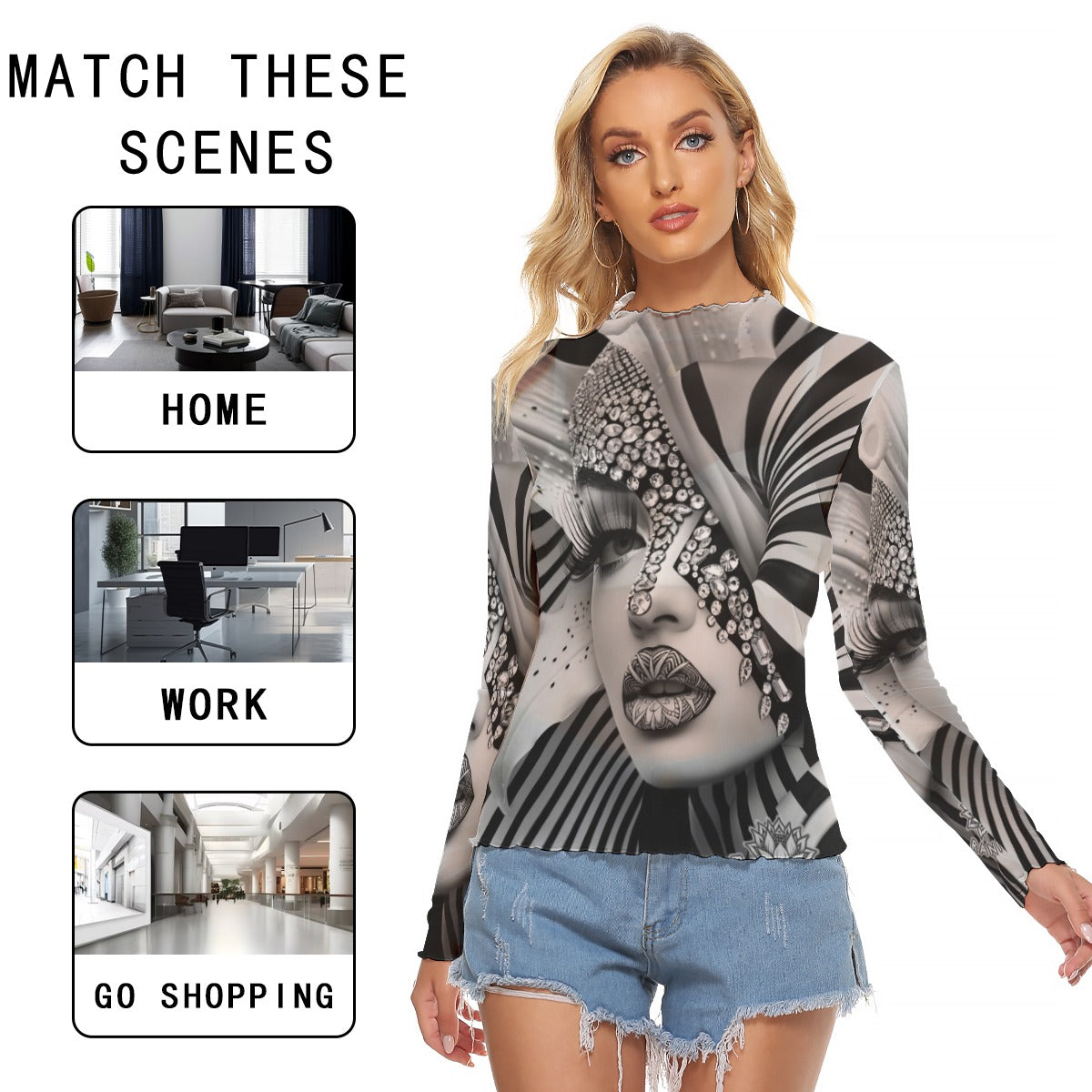 All-Over Print Women's Mesh T-shirt