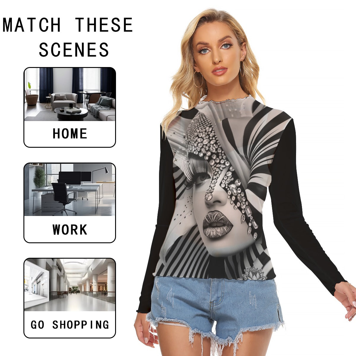 All-Over Print Women's Mesh T-shirt