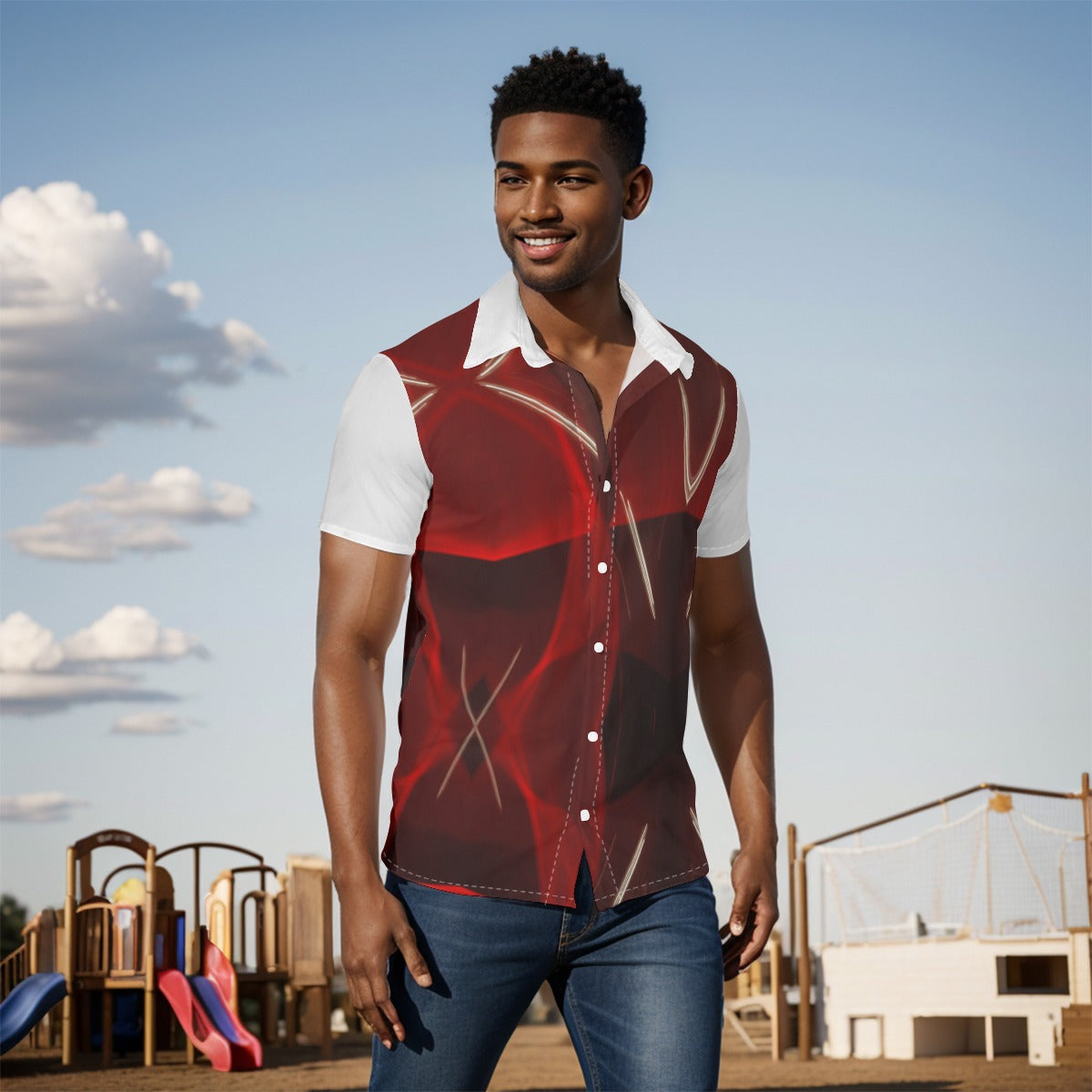 All-Over Print Men's Shirt