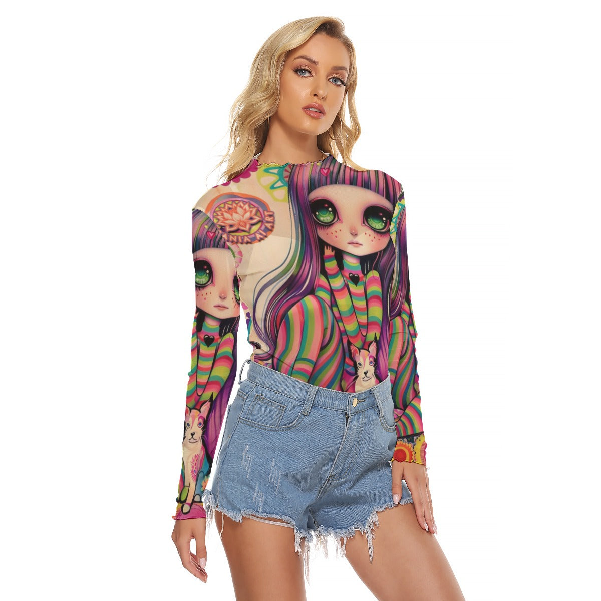 All-Over Print Women's Mesh T-shirt