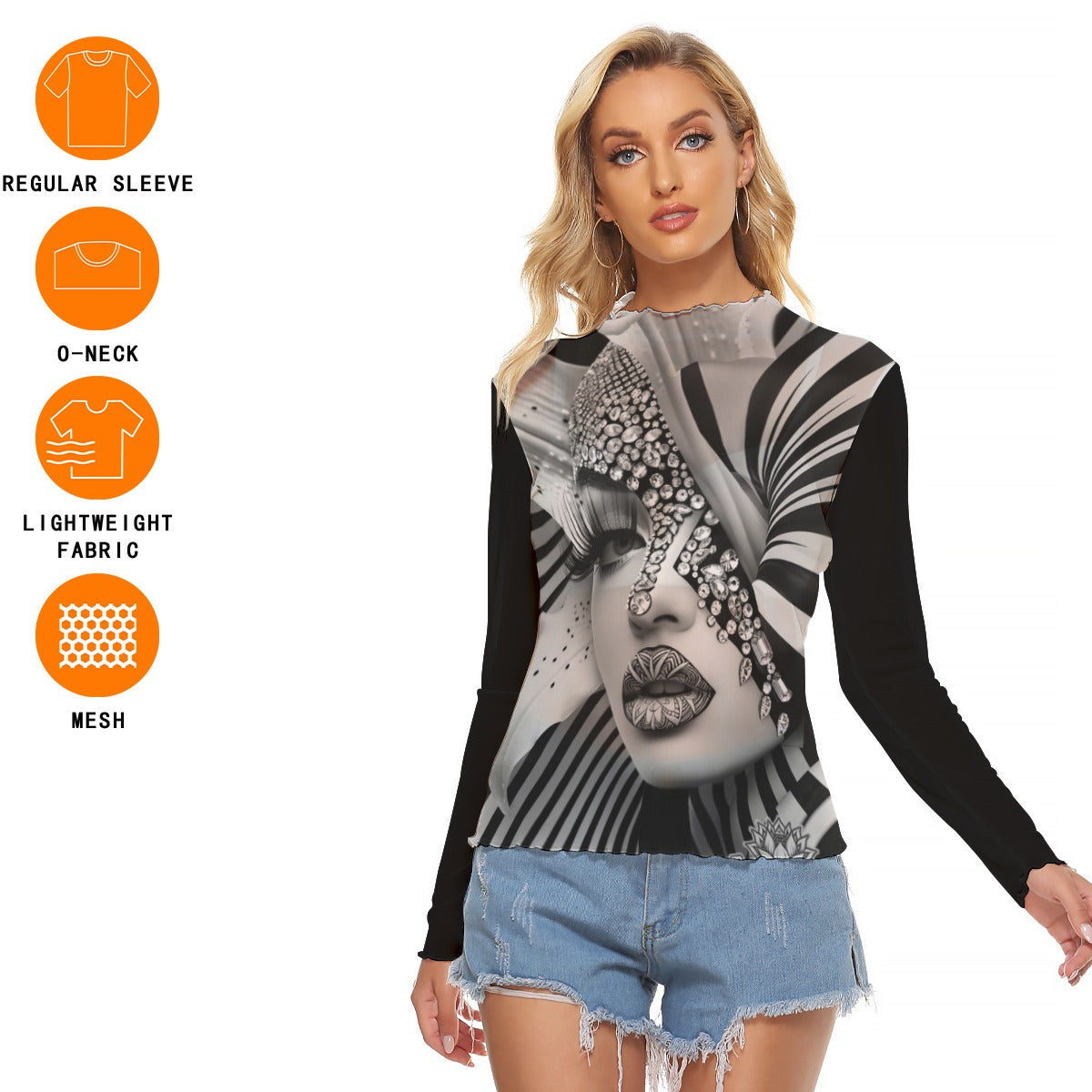 All-Over Print Women's Mesh T-shirt