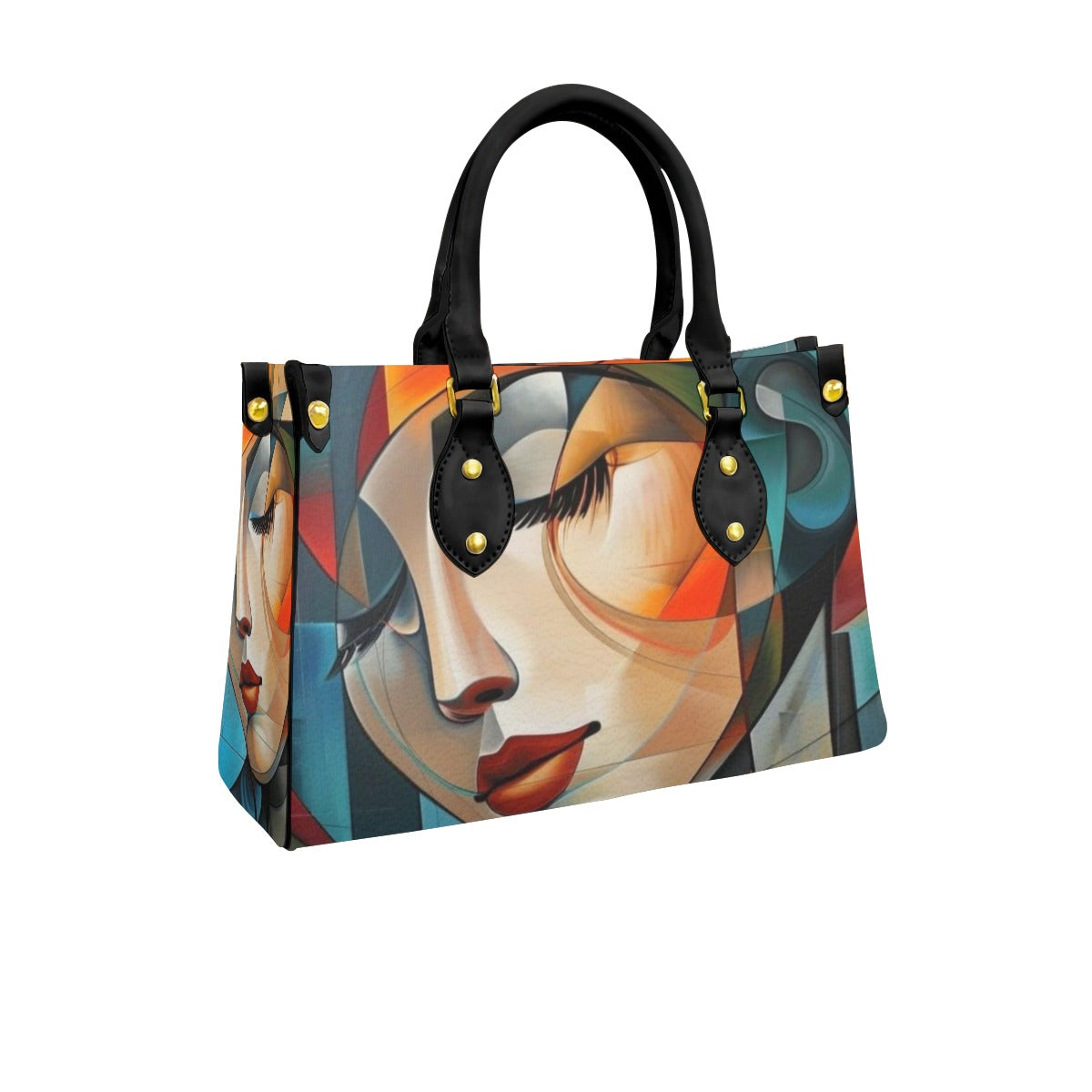 Women's Tote Bag With Black Handle