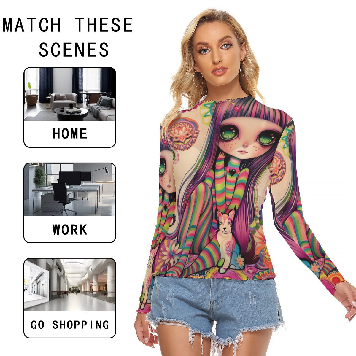 All-Over Print Women's Mesh T-shirt