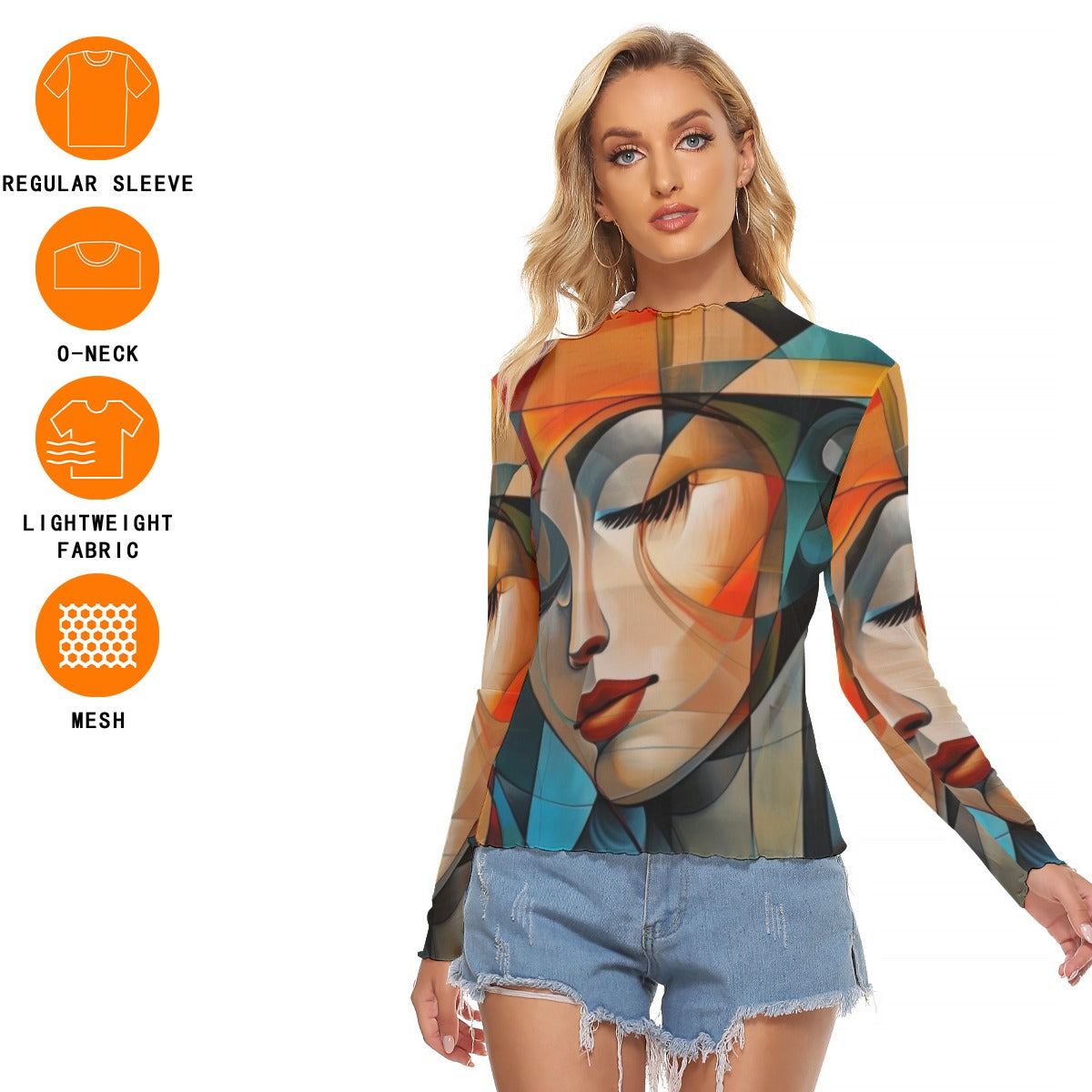 All-Over Print Women's Mesh T-shirt