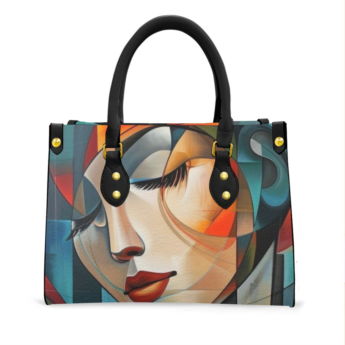Women's Tote Bag With Black Handle