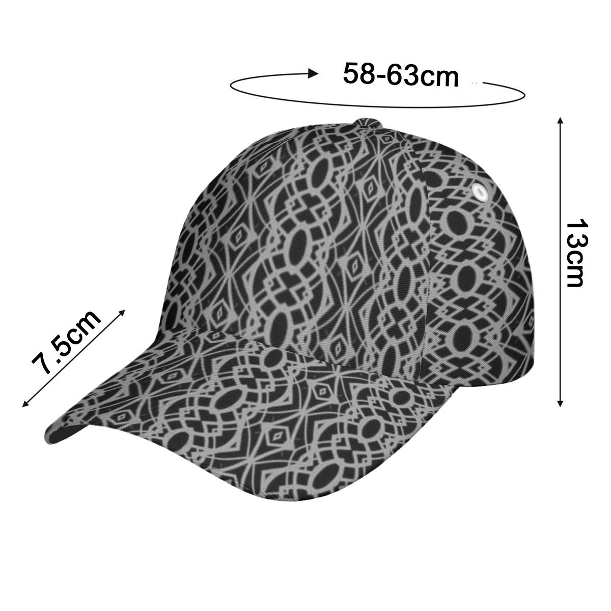 All-Over Print Peaked Cap