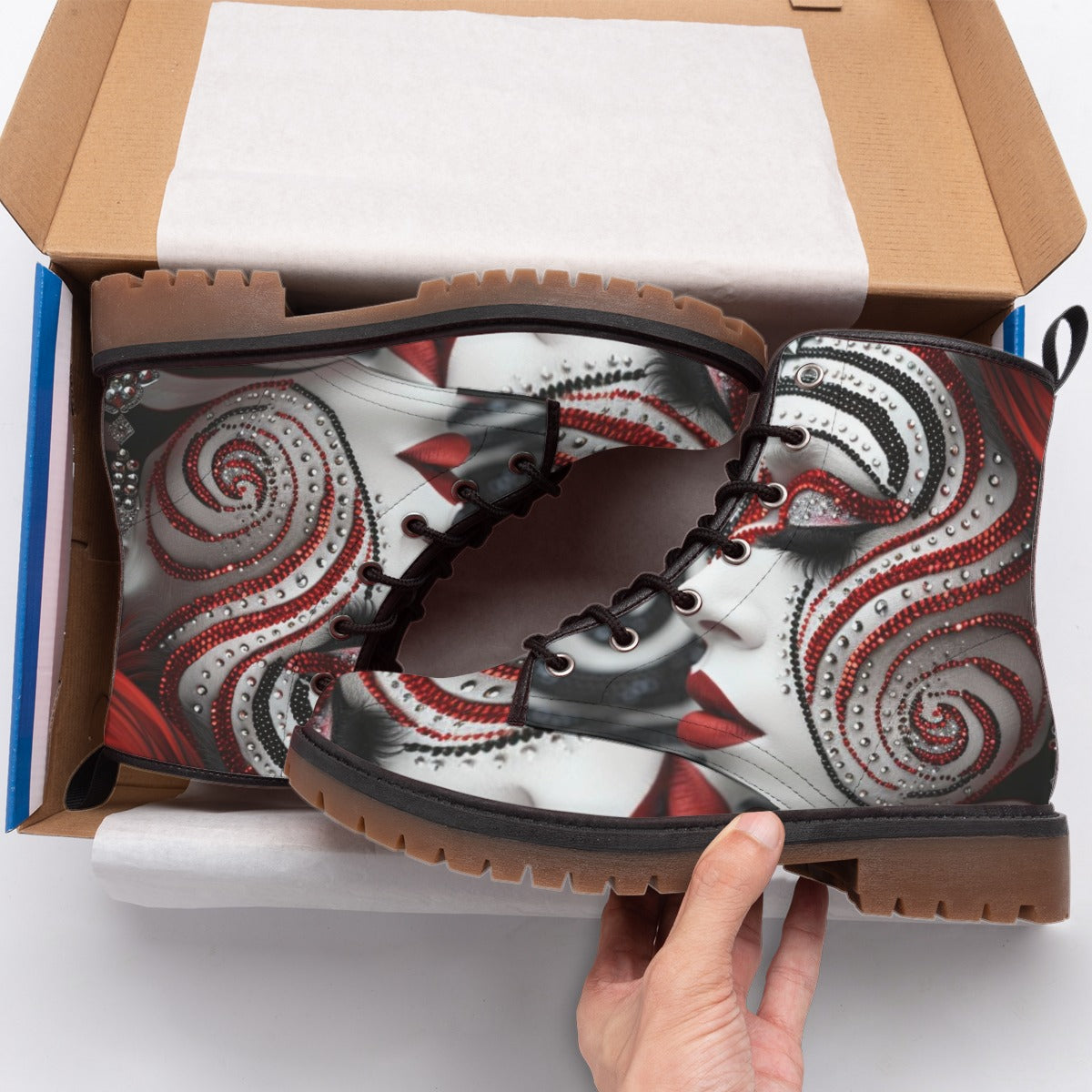 All-Over Print Women's Martin Short Boots