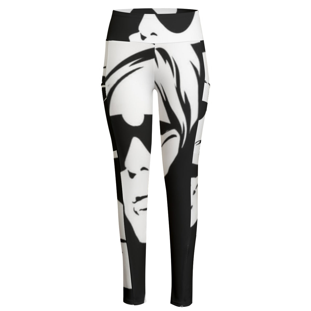 All-Over Print Women's High Waist Leggings With Side Pocket