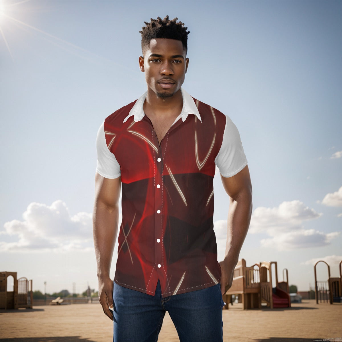 All-Over Print Men's Shirt