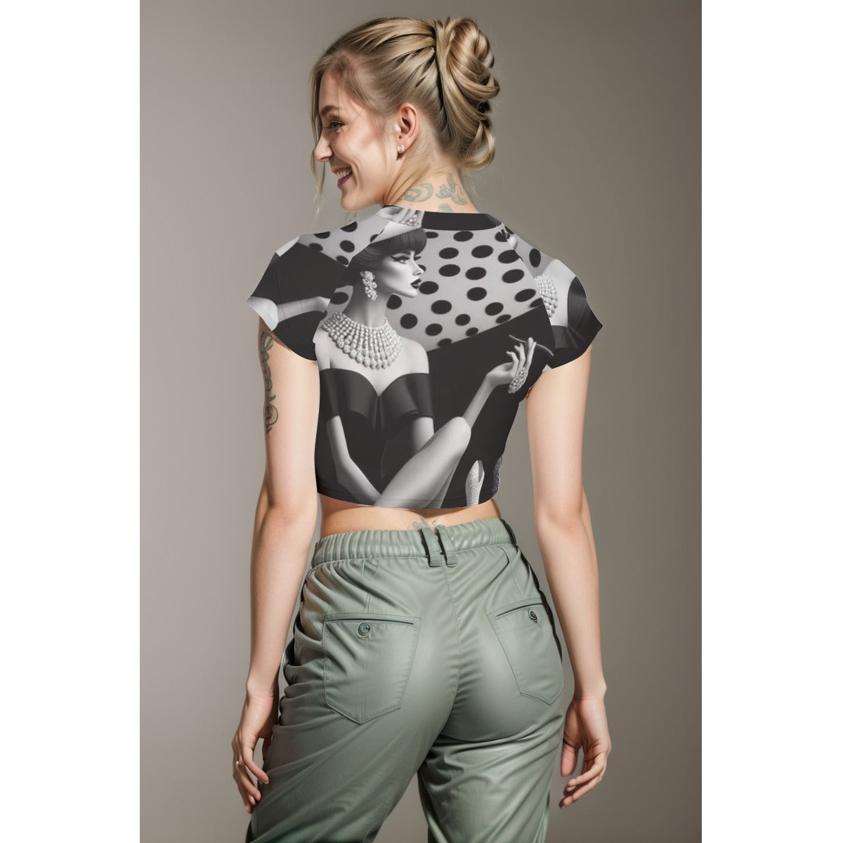 All-Over Print Women's Raglan Cropped T-shirt