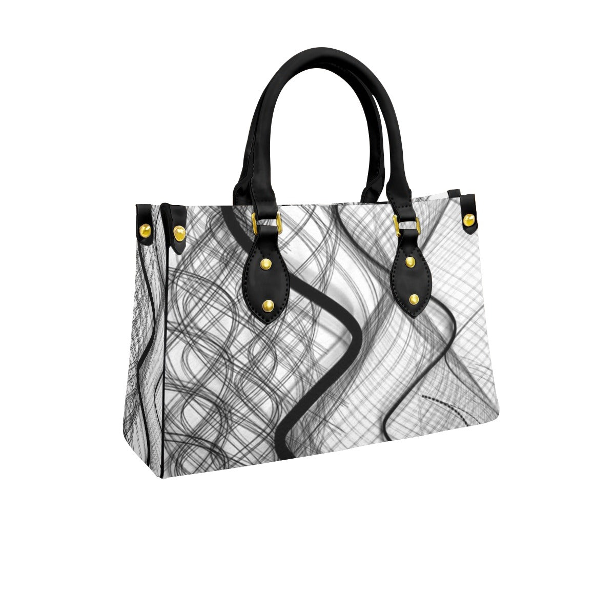Women's Tote Bag With Black Handle