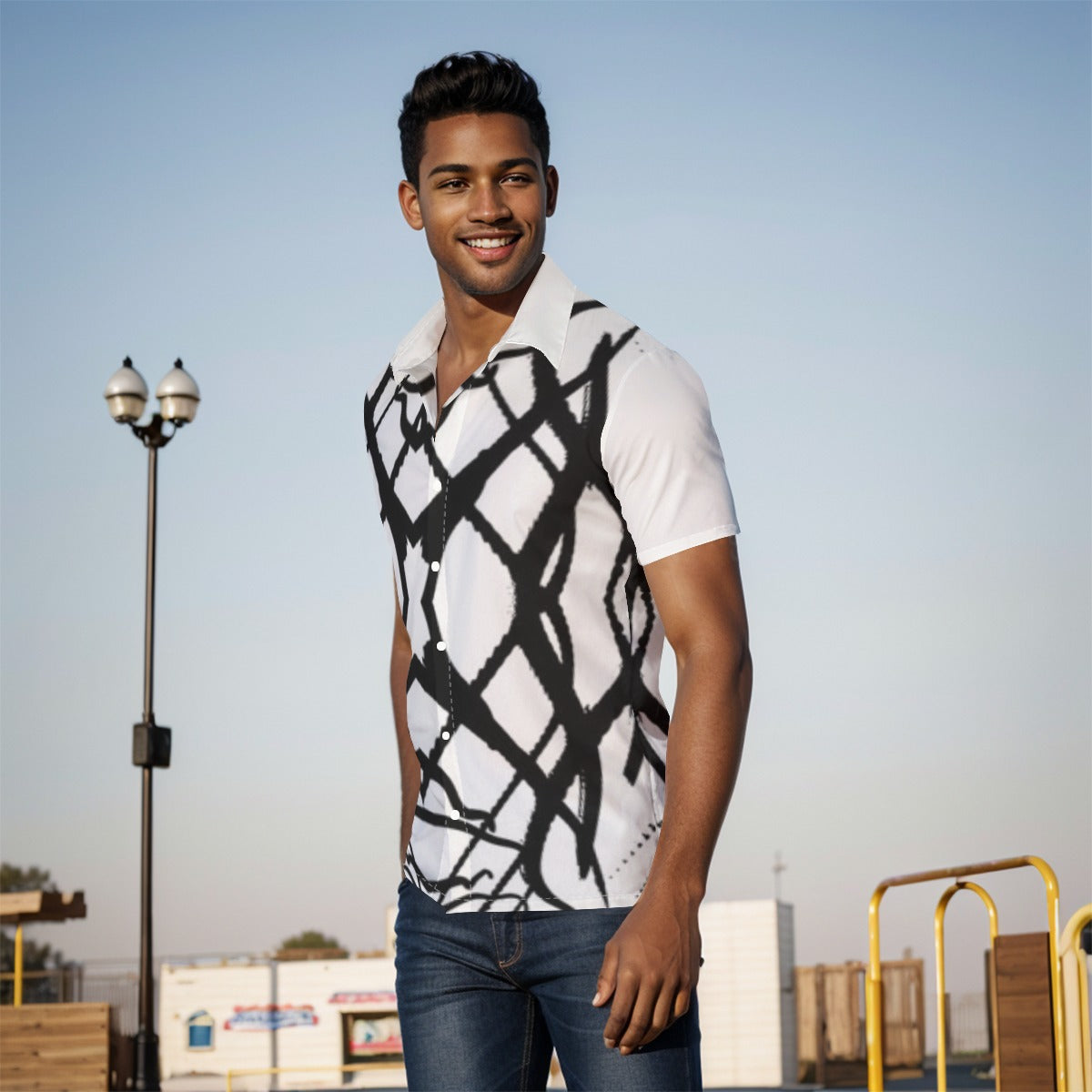 All-Over Print Men's Shirt