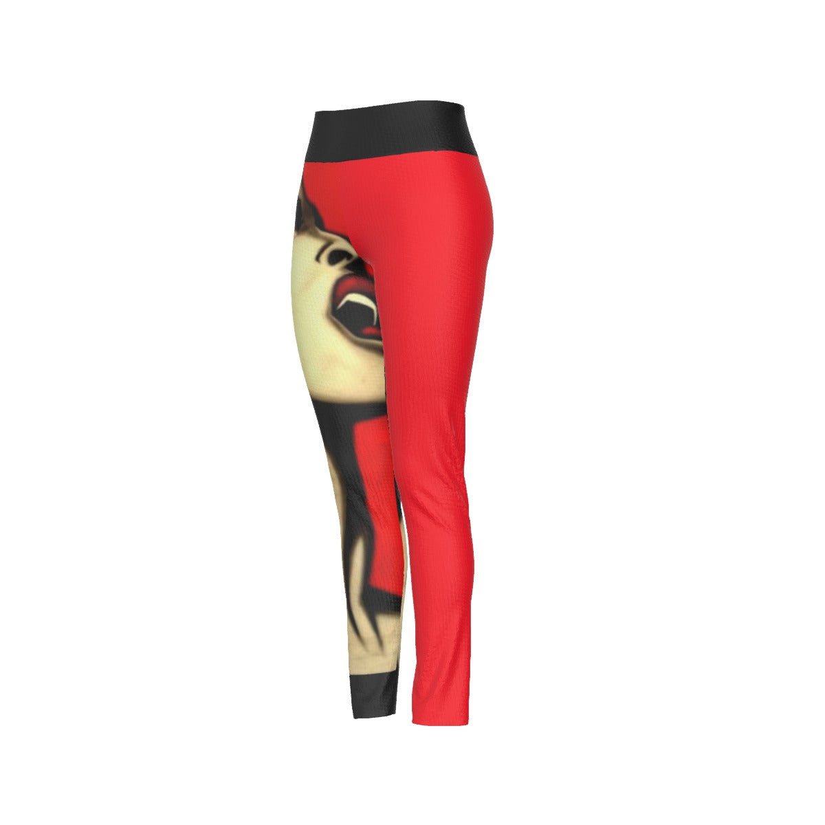 All-Over Print Women's High Waist Leggings | Side Stitch Closure