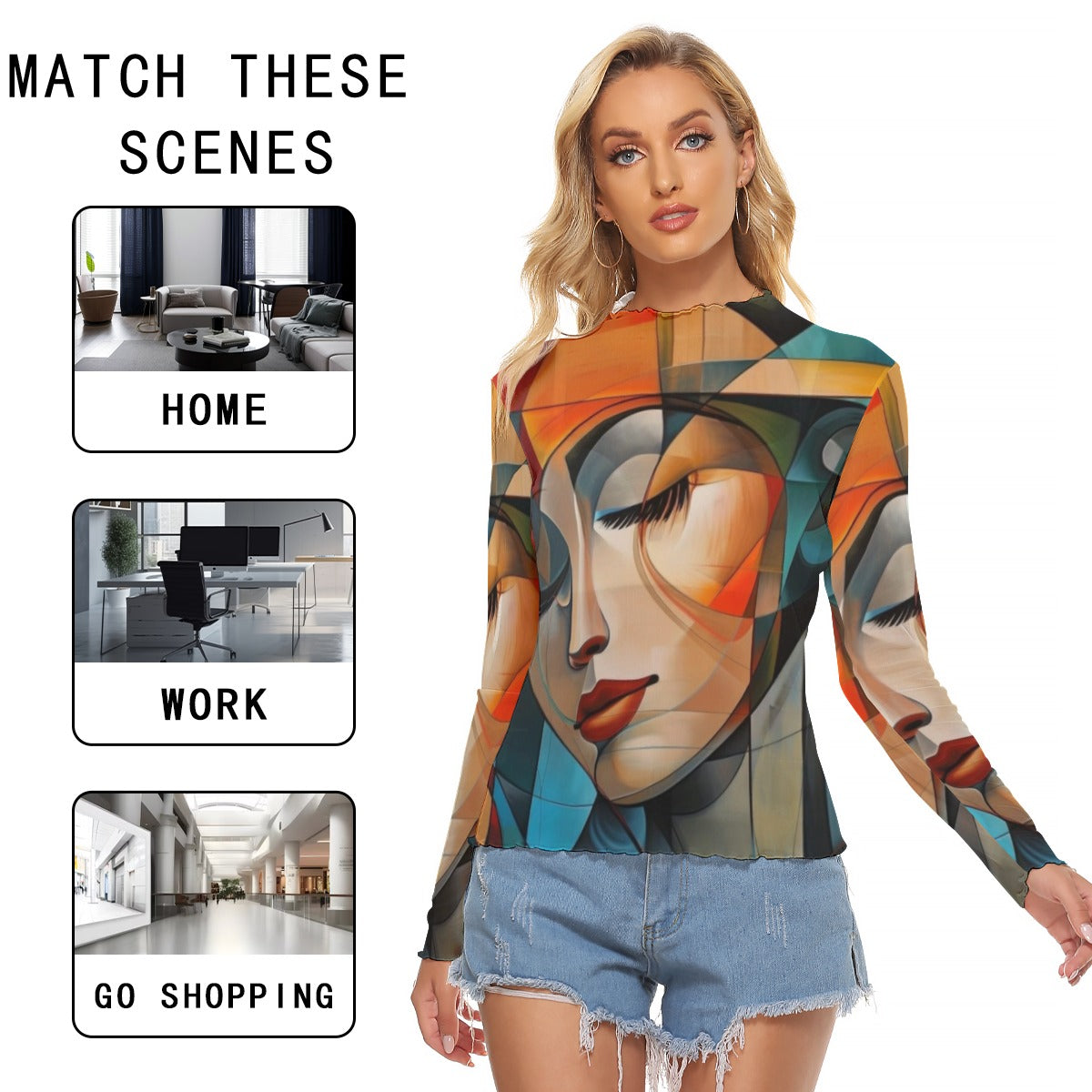 All-Over Print Women's Mesh T-shirt