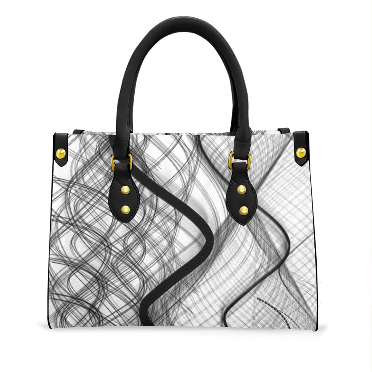 Women's Tote Bag With Black Handle