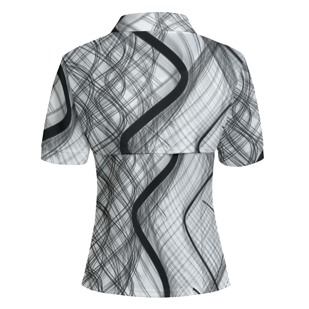 All-Over Print Women's Casual Two-piece POLO Shirt