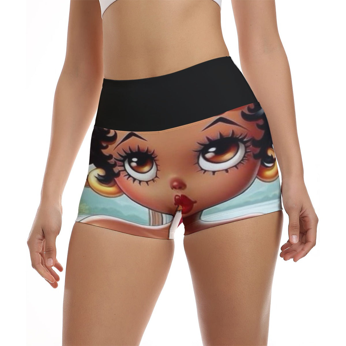 All-Over Print Women's Ultra-Short Yoga Shorts