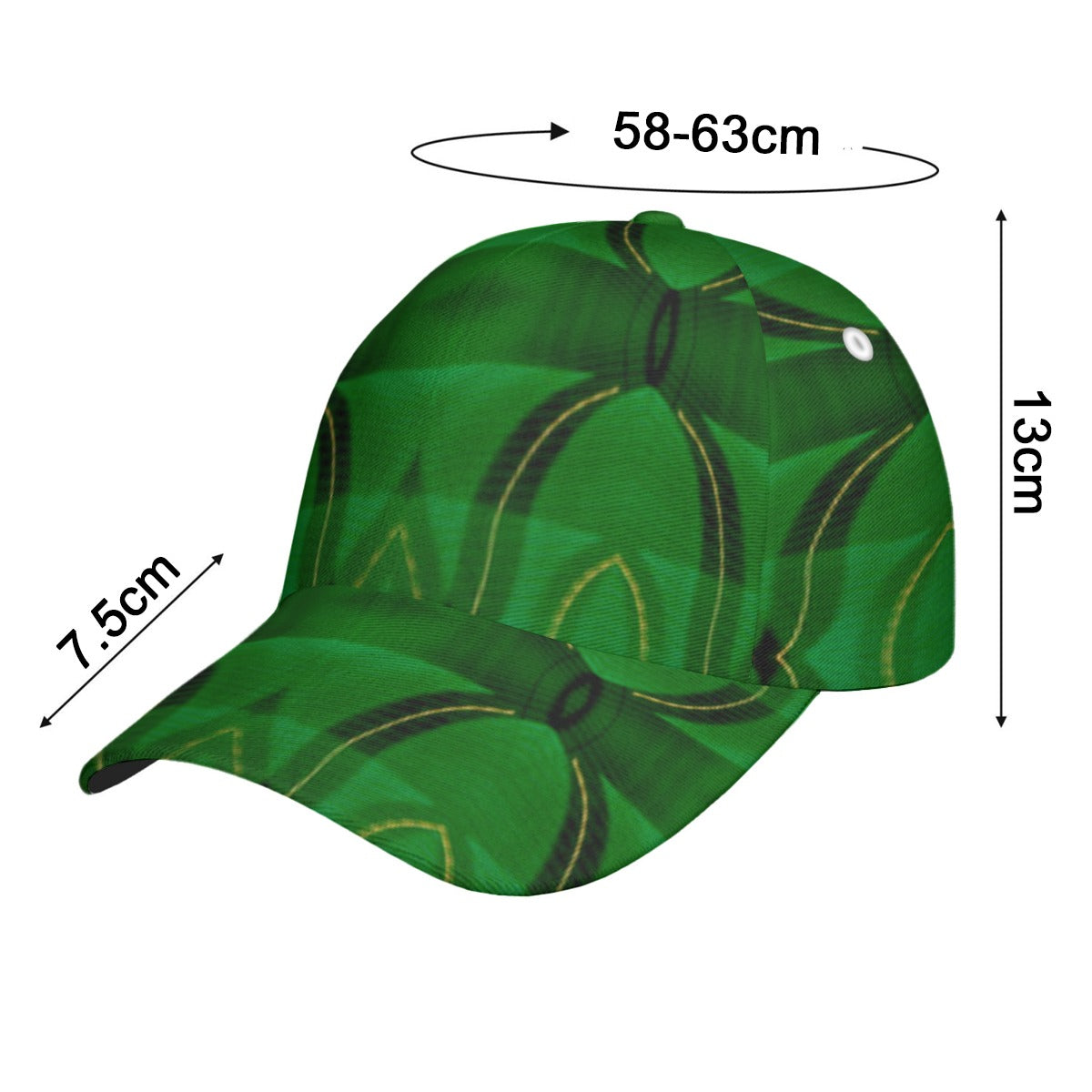 All-Over Print Peaked Cap