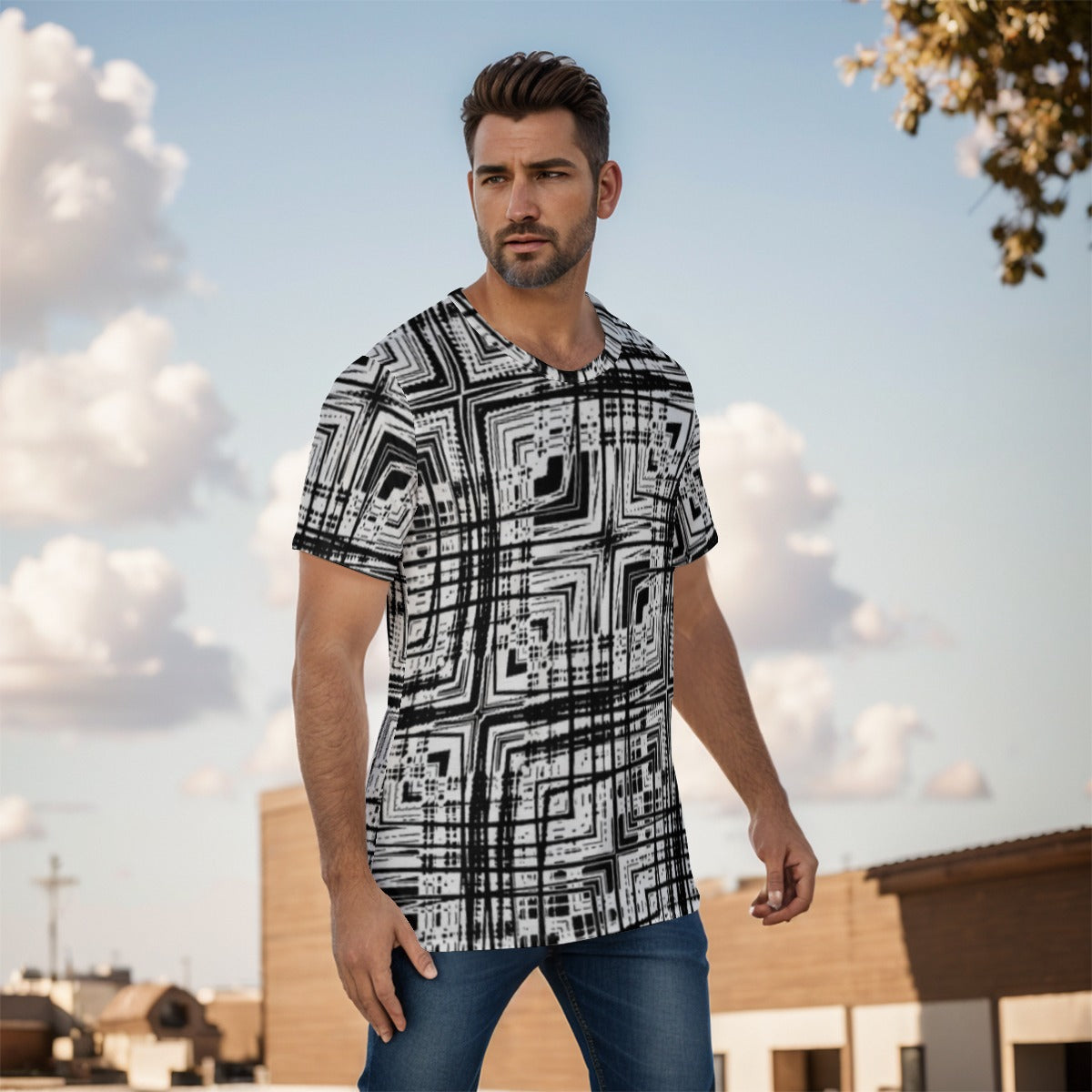 All-Over Print Men's O-Neck T-Shirt