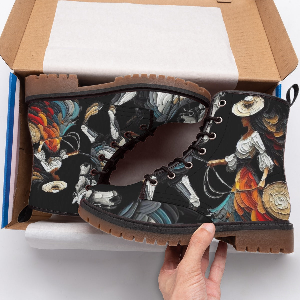 All-Over Print Women's Martin Short Boots