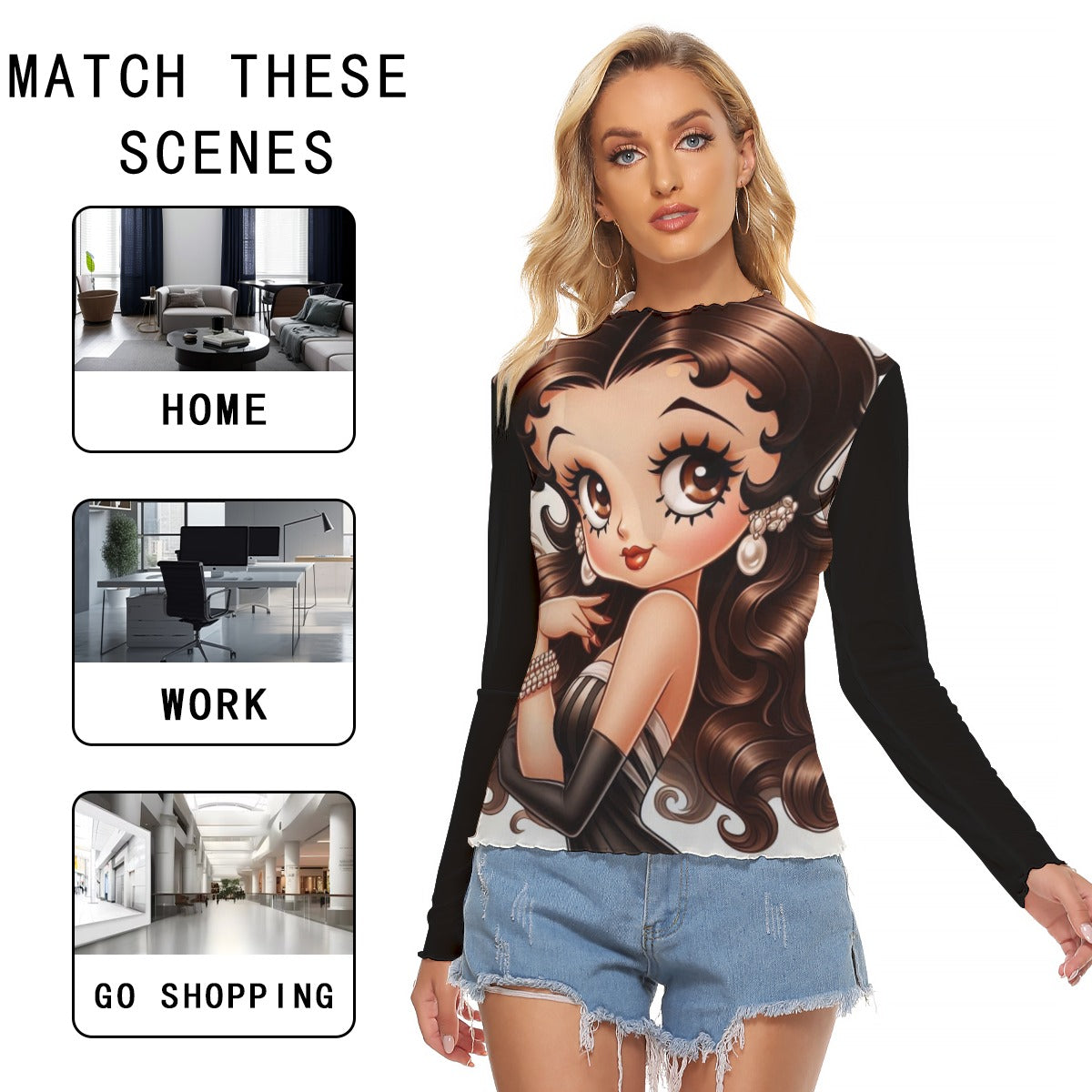 All-Over Print Women's Mesh T-shirt