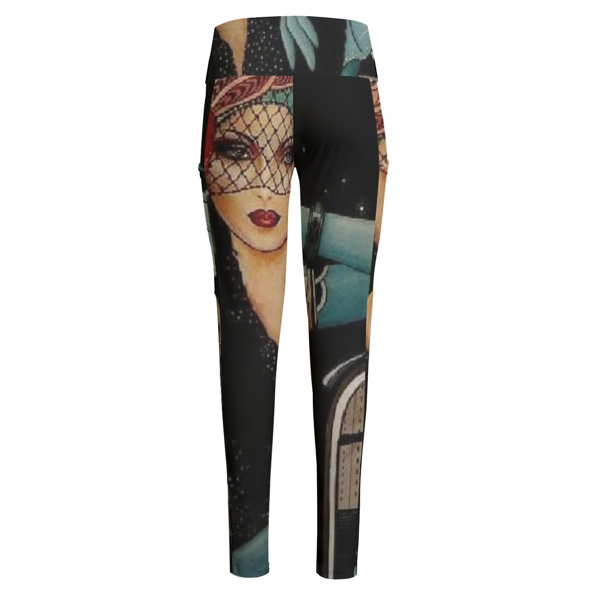 All-Over Print Women's High Waist Leggings With Side Pocket