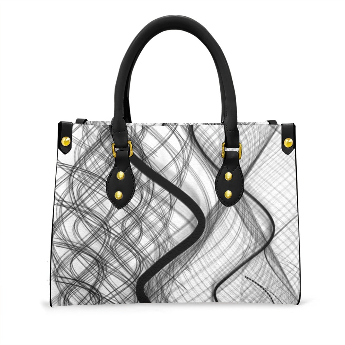 Women's Tote Bag With Black Handle