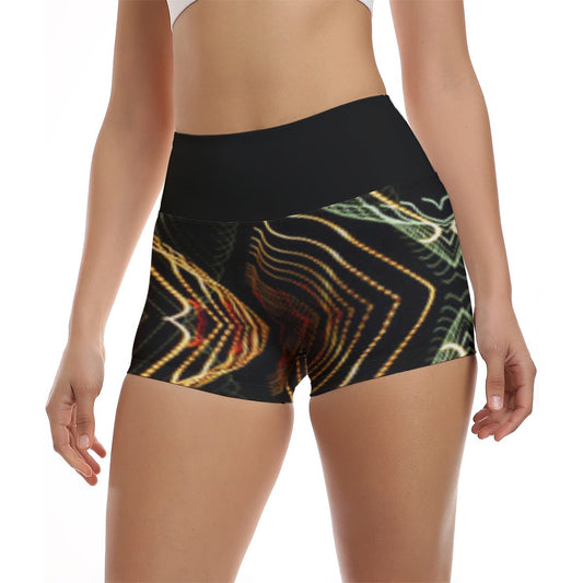All-Over Print Women's Ultra-Short Yoga Shorts