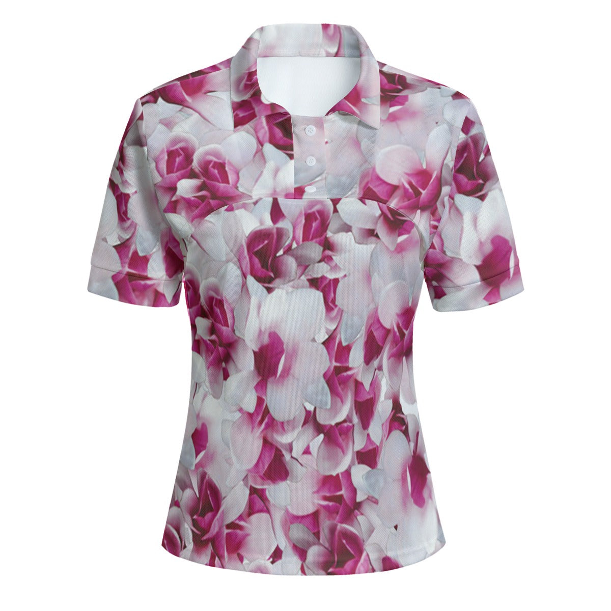 All-Over Print Women's Casual Two-piece POLO Shirt