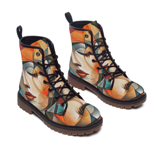 All-Over Print Women's Martin Short Boots