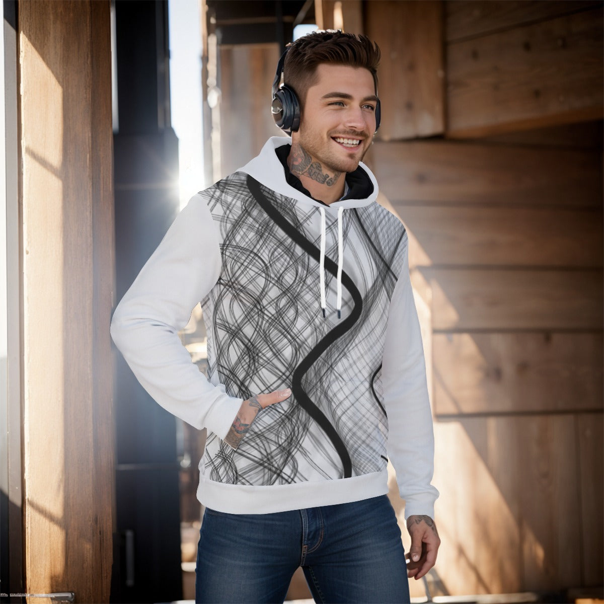 All-Over Print Men's Pullover Hoodie